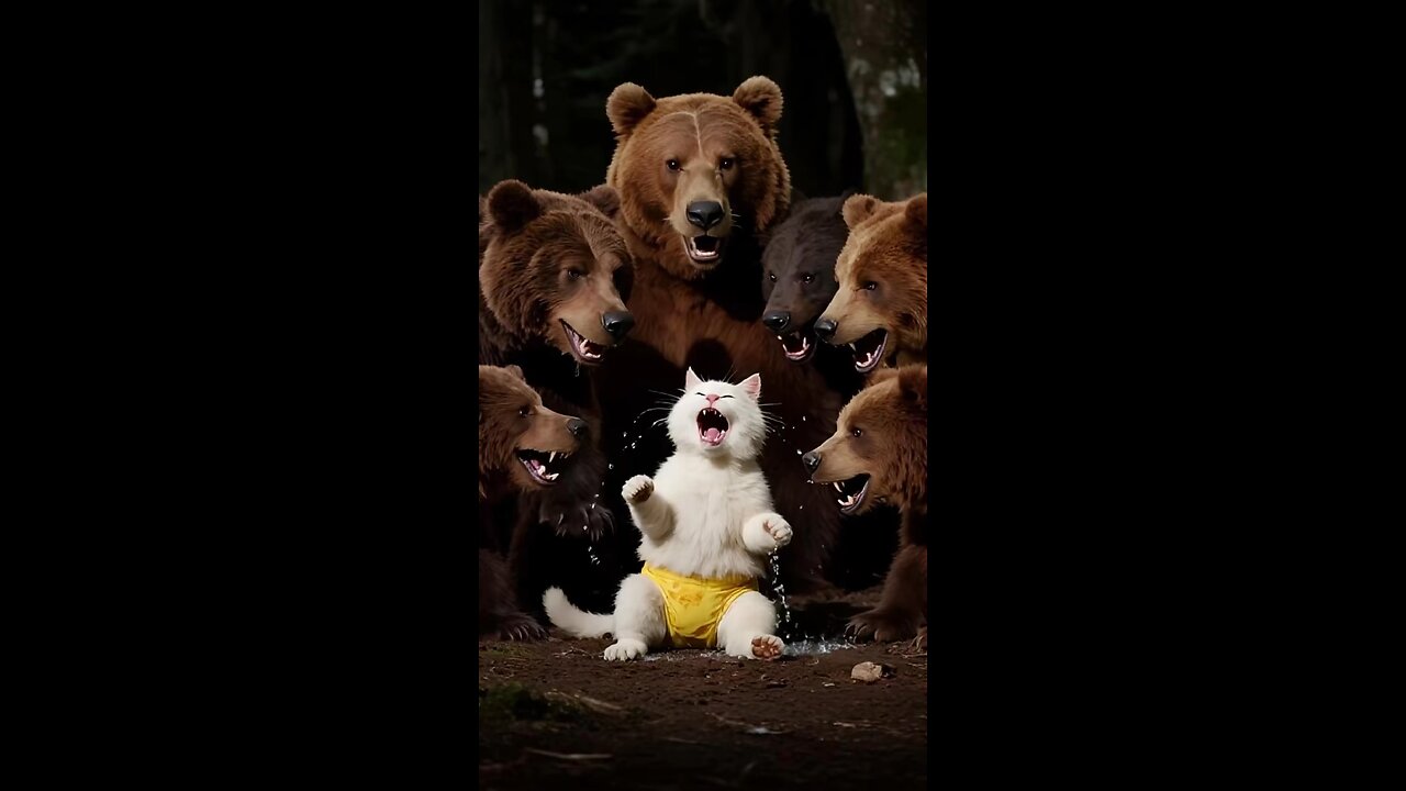 Cat vs Bear 🐱🐻 | Unexpected Fight