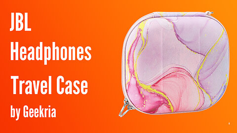 JBL Over-Ear Headphones Travel Case, Hard Shell Headset Carrying Case | Geekria