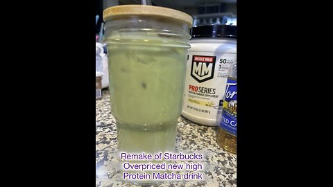 Low carb high protein Remake Starbucks matcha
