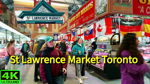 【4K】St. Lawrence Market 🛍 Exploring Toronto’s Historic Market Canada 🇨🇦