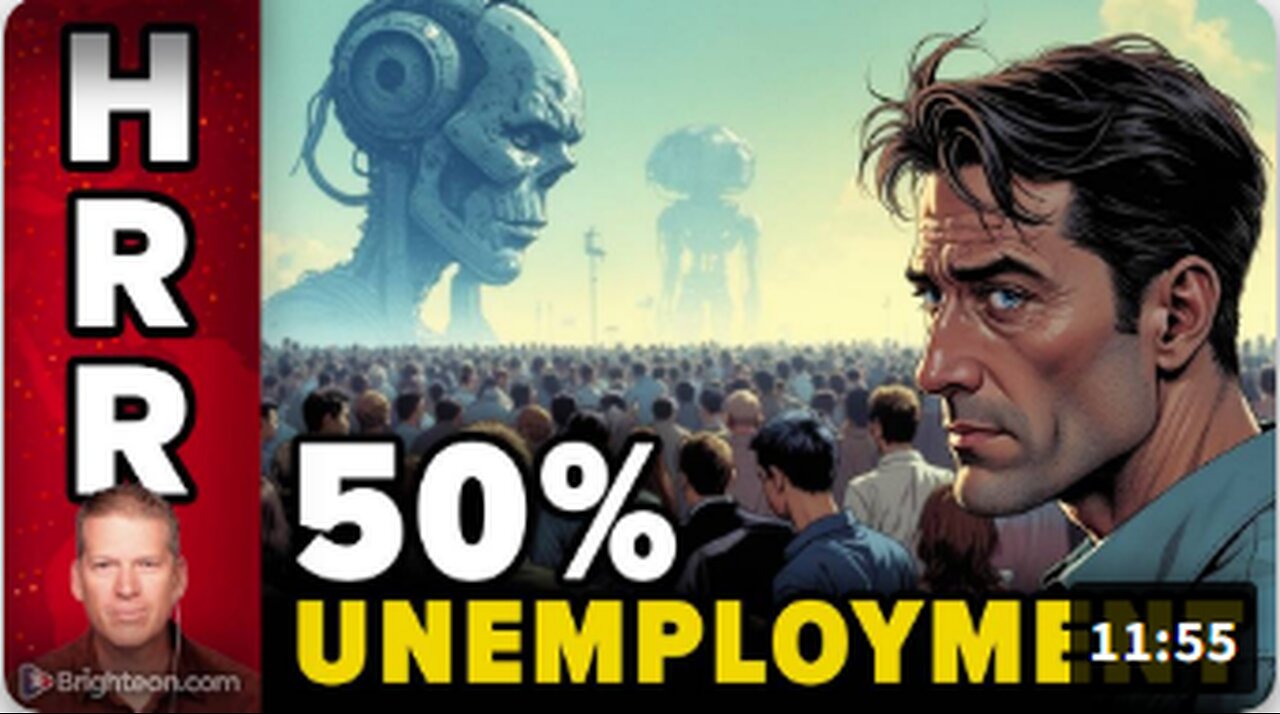 50% UNEMPLOYMENT RATE is coming for America, thanks to AI job replacements
