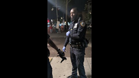 Two NYPD police officers harassing me on the NYC subway. June 19, 2025.