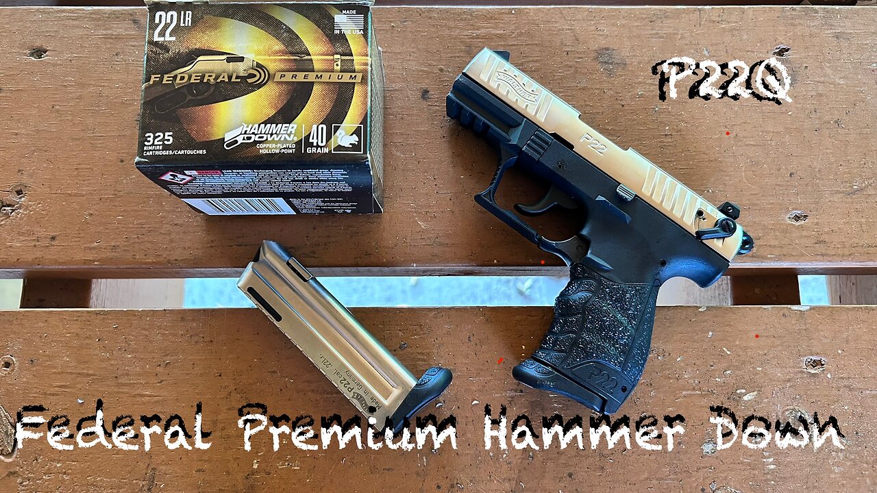Testing Federal Premium Hammer Down .22LR in my most picky pistol- Walther P22Q - not so good