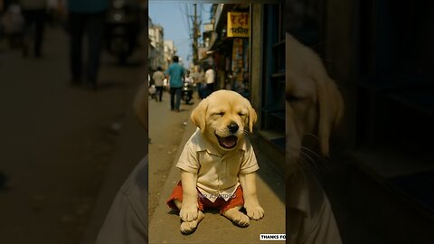 The poor puppy was teased for not affording a laptop, but he didn't give up
