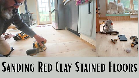 Sanding Red Clay Stained Floors