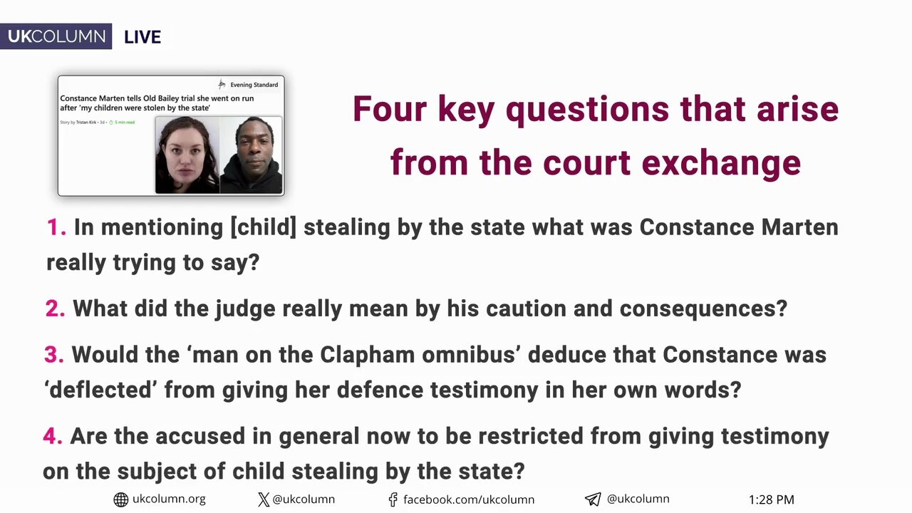 The Curious Case of Constance Marten and Mark Gordon - UK Column News