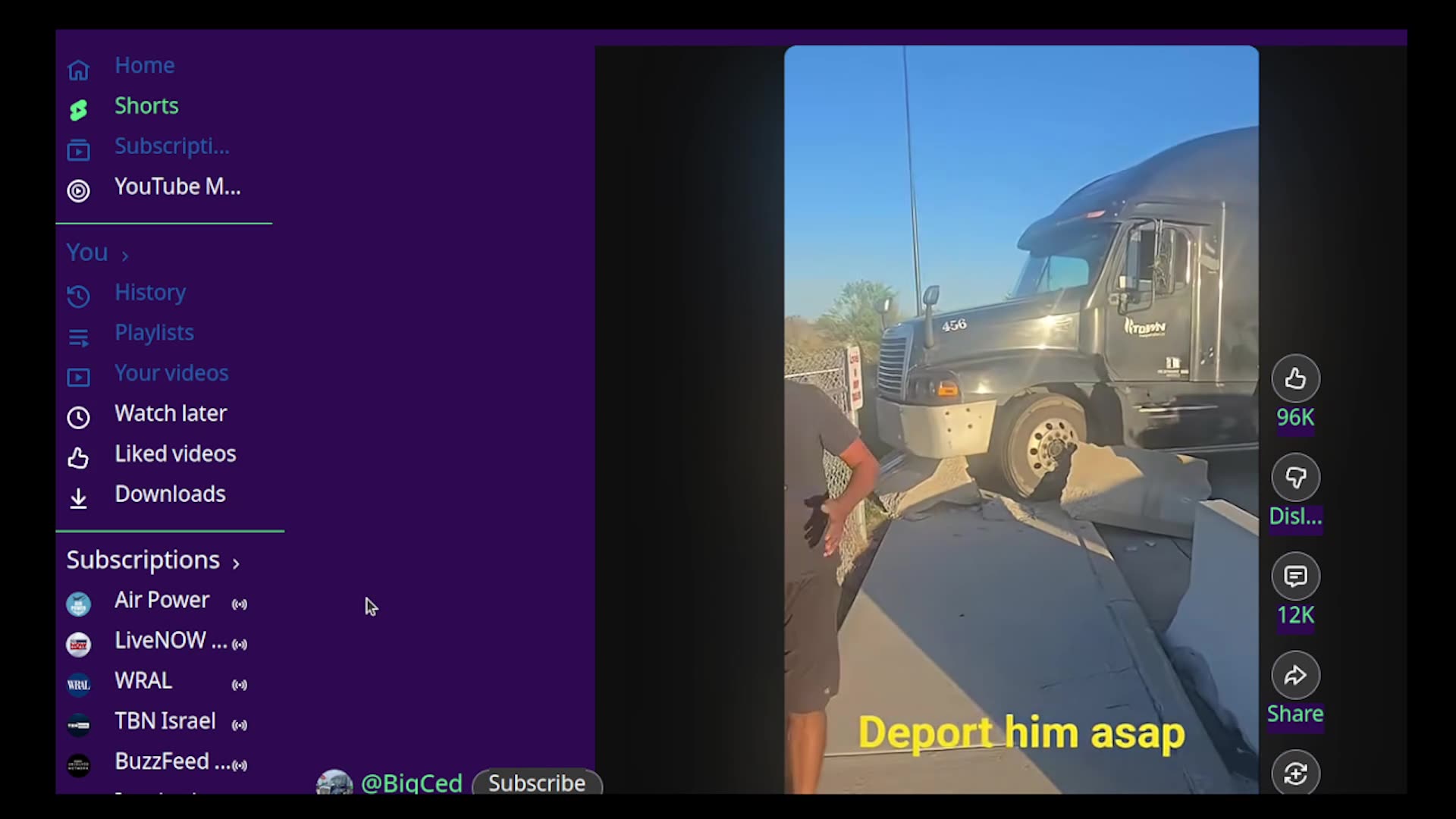 Illegal Truck Driver Runs Through Barrior and Assaults Black Legal Trucker