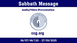 Sabbath Message (Audio) for 06/07/48/120 - 27/09/2025