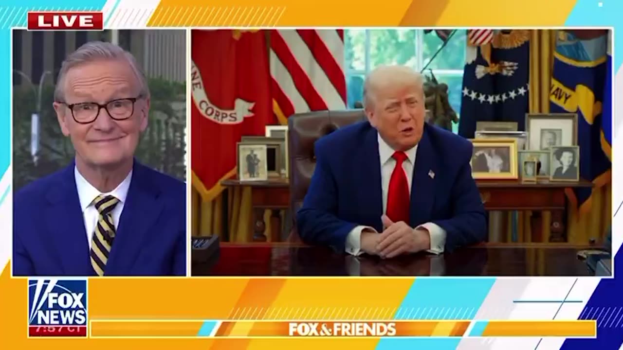 President Trump had a special message for Fox News’ Steve Doocy