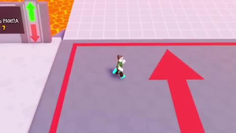 I need to throw everyone into the lava) I throw the train into the crowd of people) #roblox #gaming