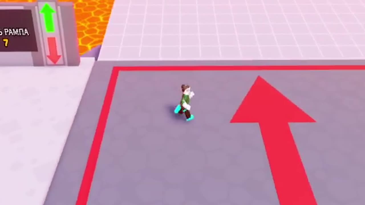 I need to throw everyone into the lava) I throw the train into the crowd of people) #roblox #gaming