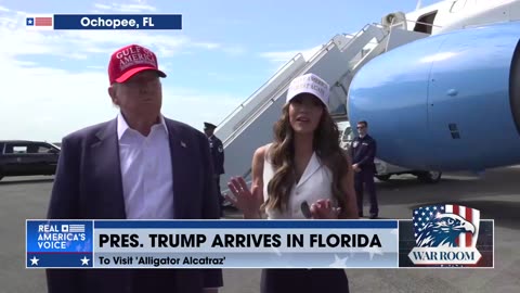 President Trump Arrives In Florida To Visit ‘Alligators Alcatraz’