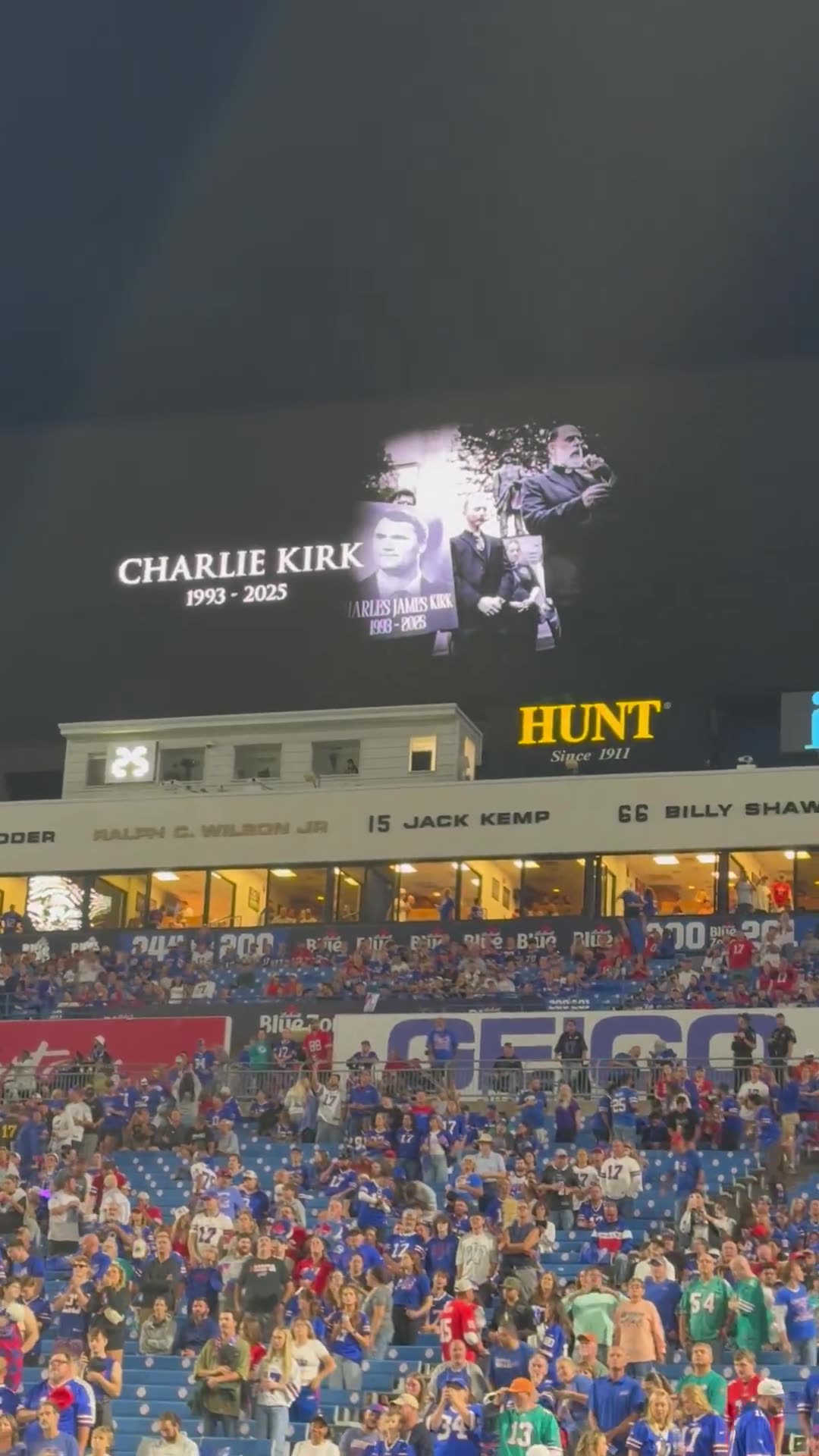 Buffalo Bills played wonderful tribute to Charlie Kirk before the game
