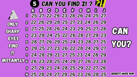 Can you find 21 ? 🔎