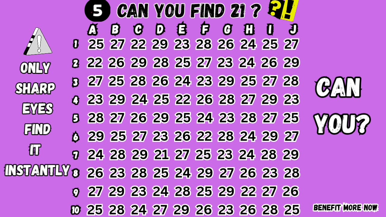 Can you find 21 ? 🔎