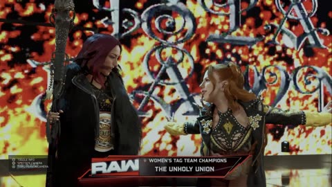 wwe 2k25 323 universe Alba Fyre and Isla Dawn VS Jakara Jackson and Lash Legend