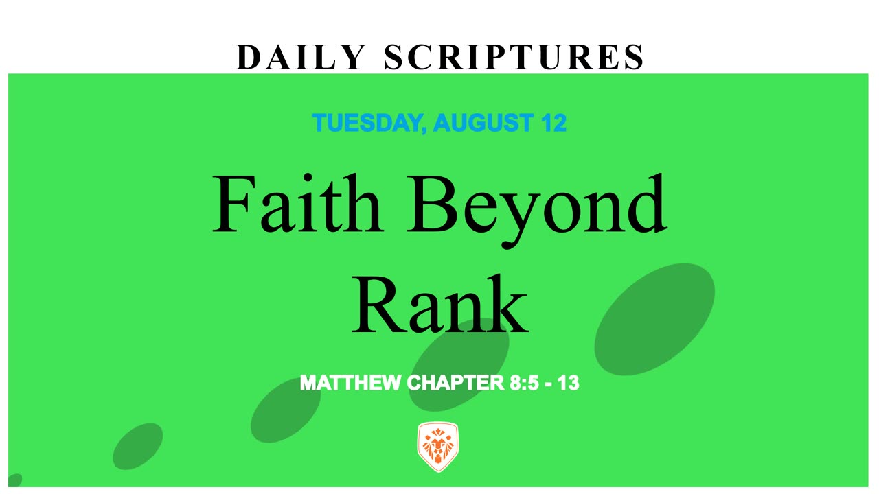 Faith Beyond Rank