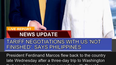 Tariff Negotiations with US Not Finished Says P