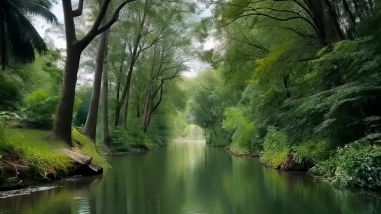 Imagine This😌. Going through a river by a boat. #nature