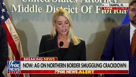 Generalstaatsanwältin Pam Bondi SPRICHT das Biden..
