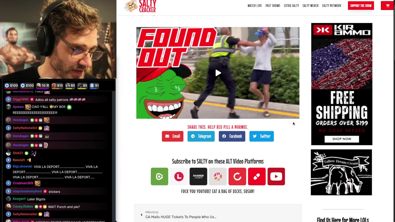 TheSaltyCracker: 1 Year Ago Today ReEEeStream 7-13-25 .......