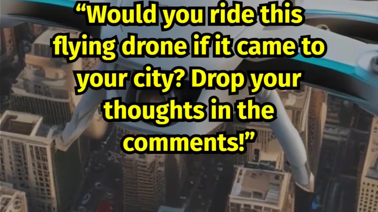 Experience The Thrill Of Being A Drone Passenger Like Never Before!!