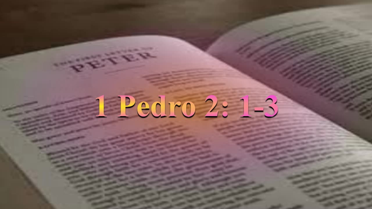 Estudio,1 Pedro 2: 1 al 3