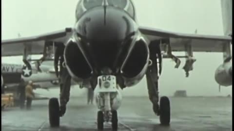 Rainy Aircraft Carrier Ops 1960s