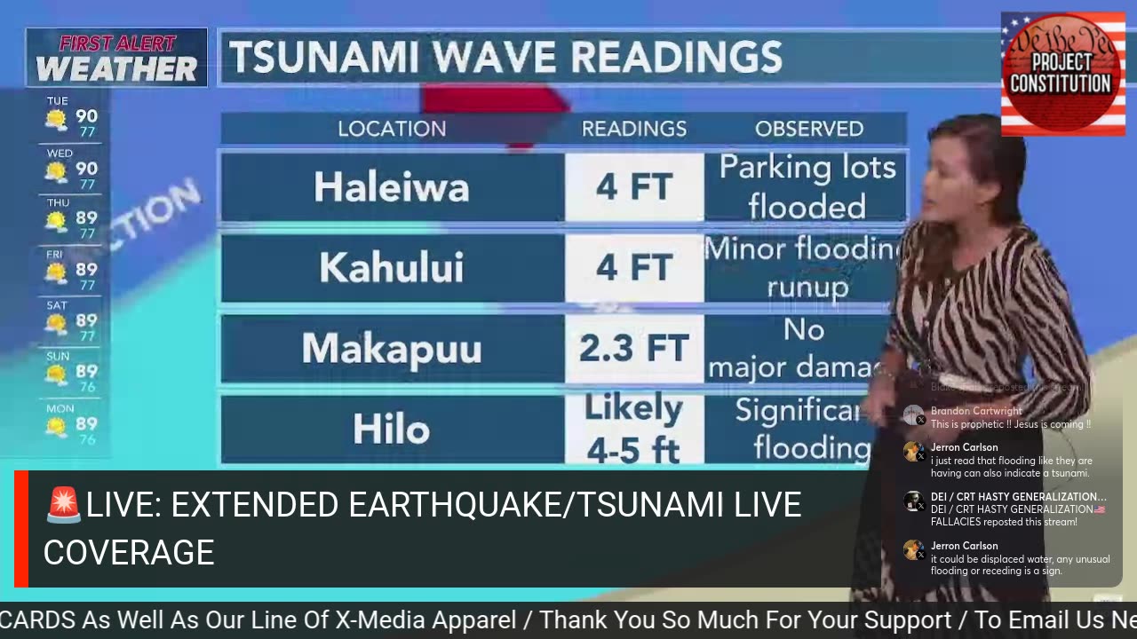🚨LIVE: EMERGENCY TSUNAMI WARNING ISSUED FOR HAWAII AFTER EARTHQUAKE NEAR RUSSIA