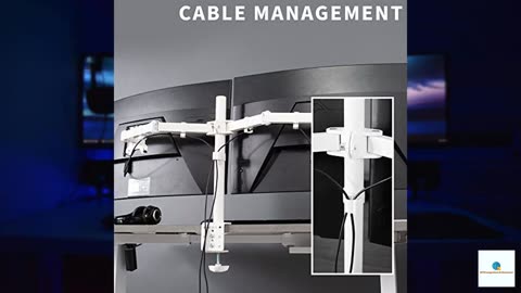 VIVO Cable Management Clips for Desk Monitor Stands, Computer Office Workstation Cord Orga