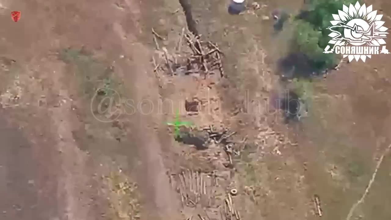 Ukrainian Mig-29 Sends Guided Bombs in Russian Trench Complex