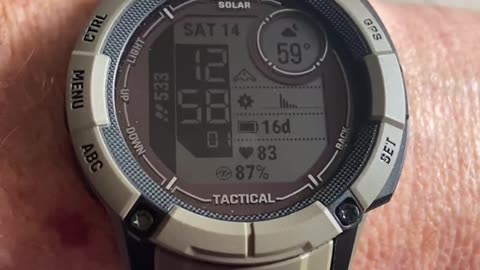 Garmin Instinct 2X Solar Tactical – Rugged GPS Watch with Flashlight & Solar Power ⌚🔦☀️