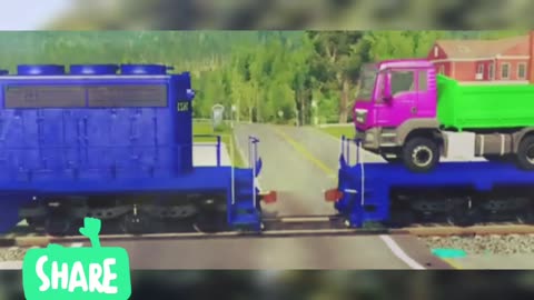 Toy Trucks Build Concrete Bridge in Mini Land 🌉 | Kids Learning & Fun Video
