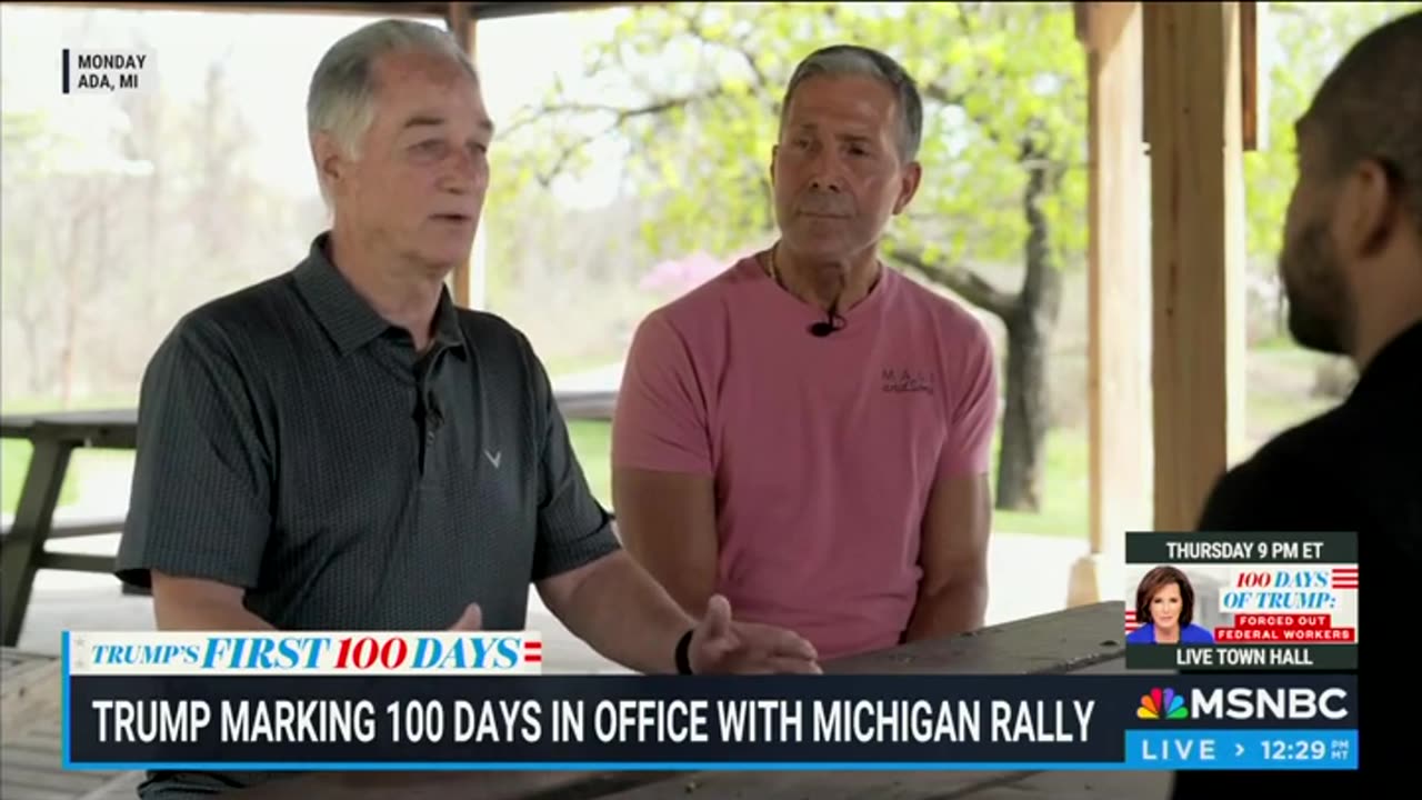 Trump Voters Tell MSNBC They're 'Very Optimistic' Based On His First 100 Days