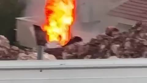 Shrapnel fall in northern Israel