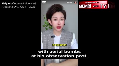 Chinese Influencer, Haiyan, Blast Israel!