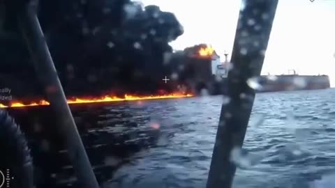 Video of the surface drone strike against Russian tankers in Turkish waters.