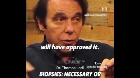 Dr. Thomas Lodi: "La biopsia è quasi una garanzia di metastasi e accelerazione del cancro".