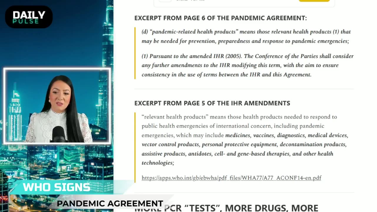 The WHO just signed a legally binding pandemic treaty. AMERICA LOCKED IN
