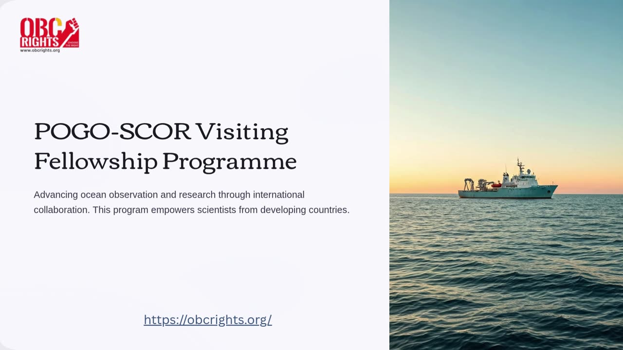 The POGO-SCOR Visiting Fellowship Programme