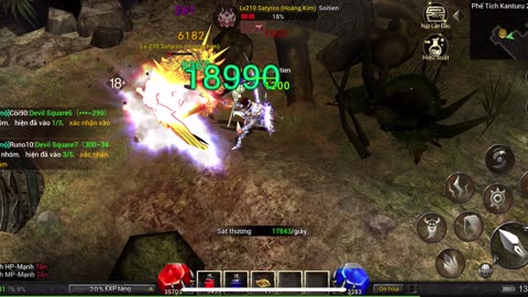 Fighting a giant boss alone