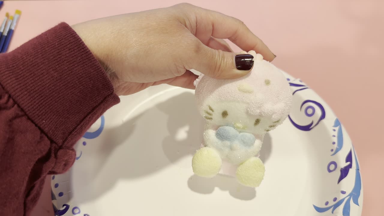 Growing Crystals! And Painting a Crystal Hello Kitty Figurine. Fun STEAM Science Activity!