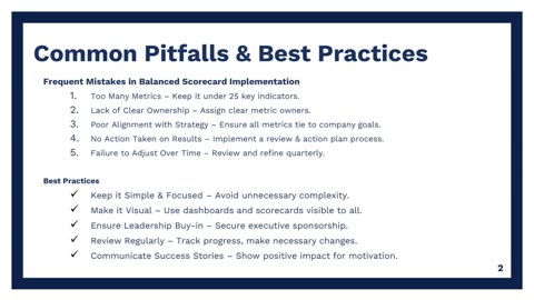 Balanced Scorecards Made Practical (Part 3): Align, Measure, Drive Results | High Impact Academy
