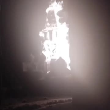 'New Jerusalem' church BURNS in Russia's Belgorod region after Ukrainian drone strike