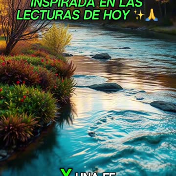 🙏✨Oración Inspirada en las Lecturas de Hoy ✨🙏