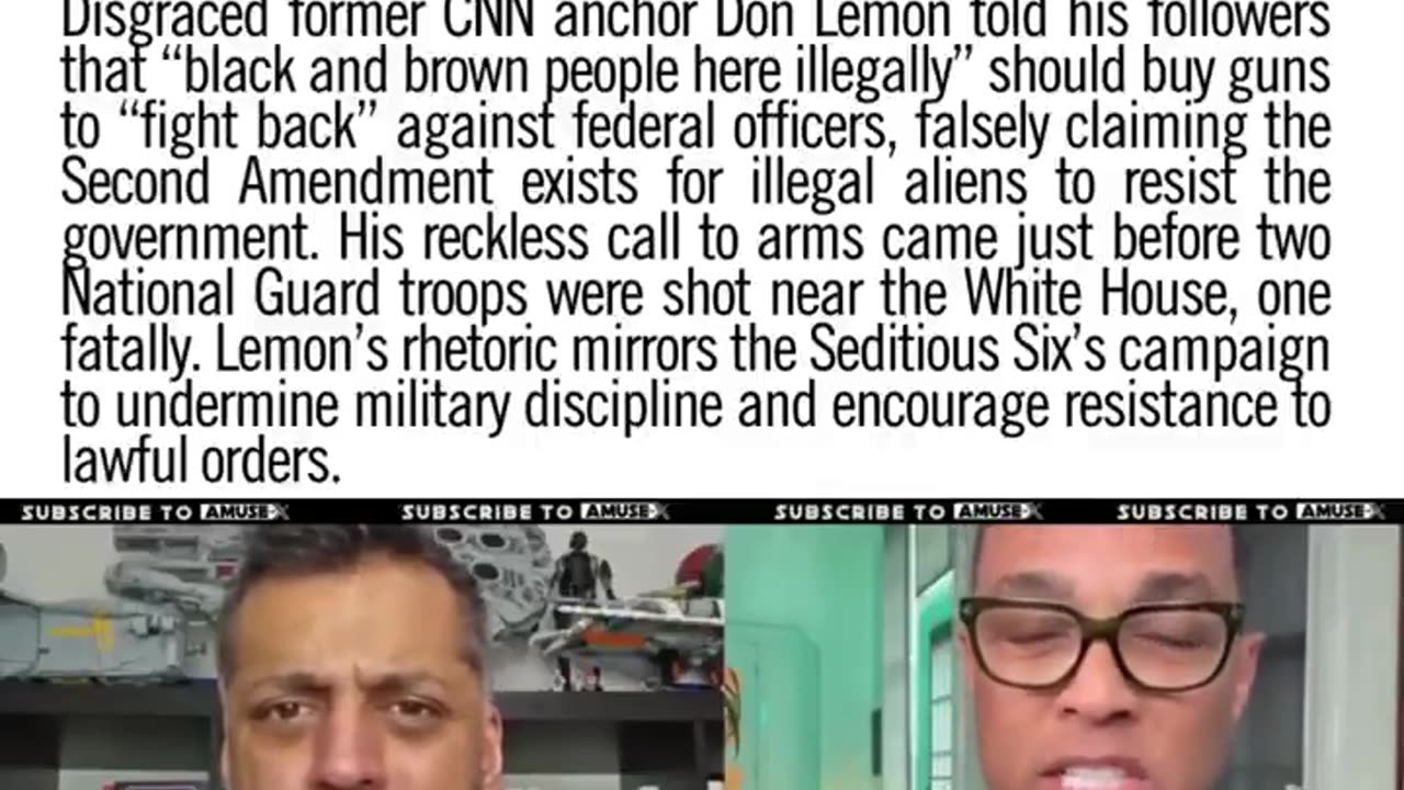 COLOR REVOLUTION: Don Lemon told illegal aliens to buy guns and “fight back”