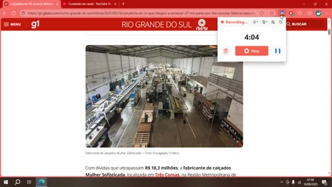 Calçadista do RS anuncia falência após tarifaço dos EUA