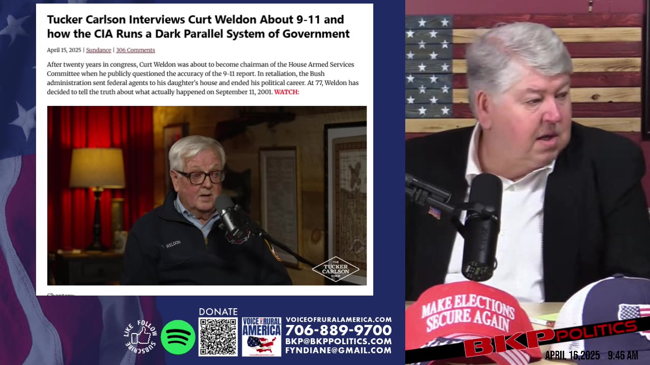 Curt Weldon’s Shocking 9/11 Revelations: CIA Cover-Ups and a Rigged System