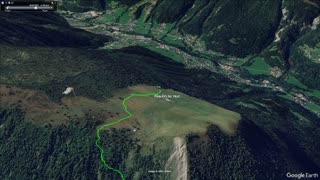 Day 1 Hiking on the Tour du Mont Blanc - Google Earth View