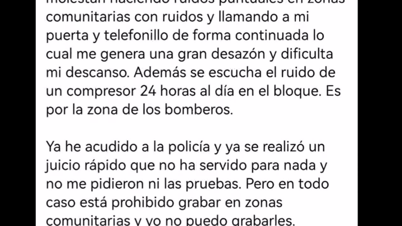 Denuncian ruidos y acoso vecinal